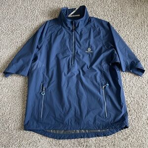 Zero Restriction Quarter Zip Deering Bay Country Club Short Sleeve Shirt Jacket